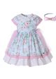 Summer Exquisite Girls Floral Dress + Headband