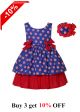 Sleeveless Dot Dress for Girls + Handmade Headband