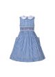 Sleeveless Plaid Girls Cute Smocked Dress