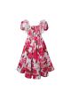 Girls Bohemian Floral Printed Dress