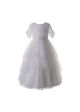Girl's First Communion Dress with Tulle and Lace