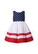 Girls Summer Swing Sleeveless July 4th Dresses