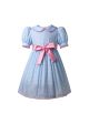 Girls Blue Gingham Doll Collar The Shining Twins Inspired Dress