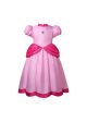 Girls  Peach Long Dress Princess Costume