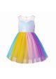 Girls Colorful Sequin Tulle Dress 2-10 Years