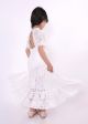 (Pre-Order)White Lace Boho Style Little Girls Dresses 3-14 Years