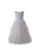 Flower Girls Lace white Dress for 1st Communion