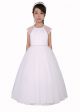 Girls White Lace Communion Dresses 4-14 Years