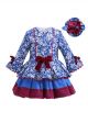Blue Princess Flower Girl Dress