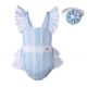 3 Pieces Fly Sleeve Babies Lace Boutique Outfits + Bloomers + Hat
