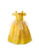 Yellow Fancy Belle Party Cosplay Costume