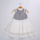 Summer Girl Princesses Gray Vest Lace Dress