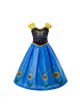 Blue Cosplay Birthday Party Dress With Sunflower