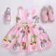 Kids Character Printed Pattern Casual Dress 