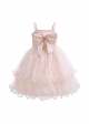 Girls Soft Pink Embroidery Party Dresses 3-8 Years