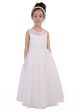 Girl Sleeveless Lace Tulle Dress 6-14 Years