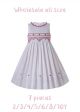 (7 pieces) Spring & Summer White Ruffled Vintage O-Neck Smoked Dress
