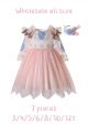 (7 pieces) Sweet Three Quarter Sleeve Girls Dress + Handmade Headband
