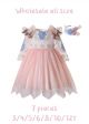 (7 pieces) Sweet Three Quarter Sleeve Girls Dress + Handmade Headband