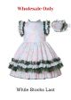 (Wholesale Only) Girls Green Floral Ruffle Dress