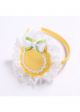 Yellow & White Flower Cute Green Bow Headband