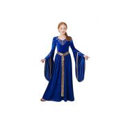 Girls Blue Princess Costume Dress Up Birthday Party Cosplay Clothes 