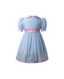 (Pre-order)Girls Blue Gingham Doll Collar The Shining Twins Inspired Dress