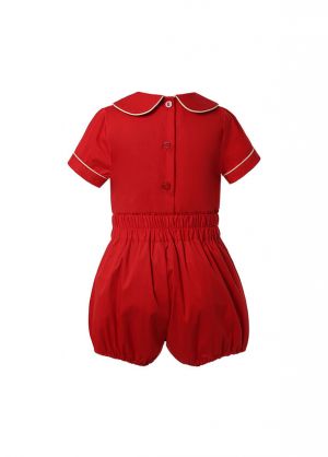 Baby Christmas Unisex Red Short Sleeve Top + Red Shorts