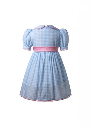 Girls Blue Gingham Doll Collar The Shining Twins Inspired Dress