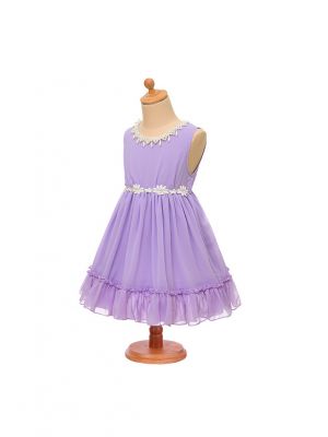 Summer Girl Chiffon Purple Lavender Princess Dress