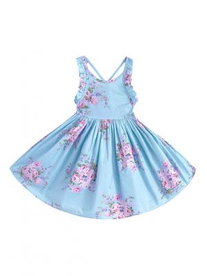 Girl Beach Floral Dresses Baby Girls Dress