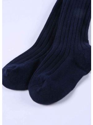 Navy Blue 100% Soft Cotton Girls Tights