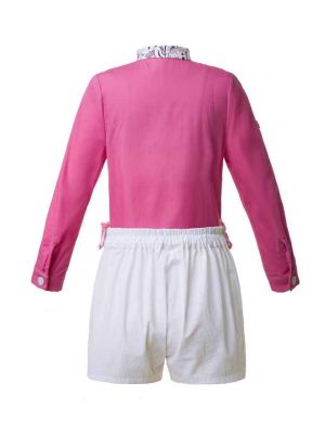 Long Sleeve Hot Pink Boy Clothing Set 