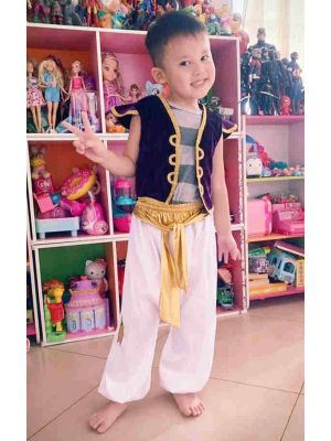 Boys Clothing Set Purple and White Kids Cosplay Clothes