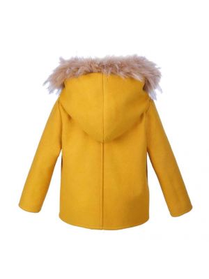 Baby Boy Hooded Yellow Coat