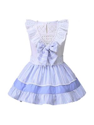 Solid Sleeveless Girl Clothes Set 