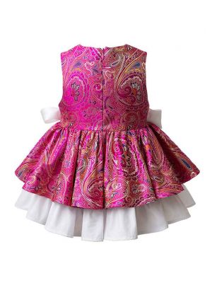 Hot Pink Sleeveless Girl Clothes Set 