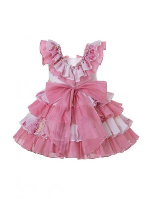 3 Pieces Babies Sweet Cute Bows Boutique LayeredOutfits +Sweet Bloomers + Hat