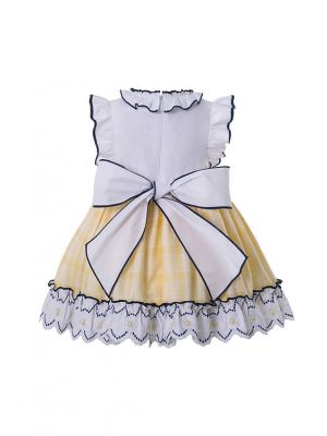 (UK ONLY)3 Pieces Babies Yellow Boutique Outfits + Cute Bloomers + Hat