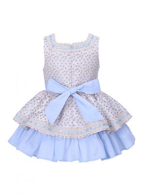 Golden Polka Dot Girl Dress