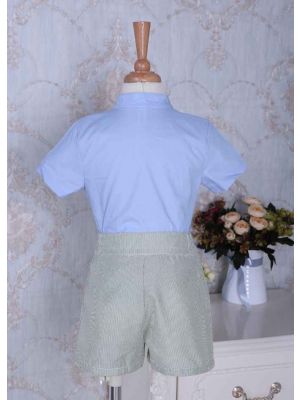 (ONLY 10Y ) Blue Boy School Style Clothing Set