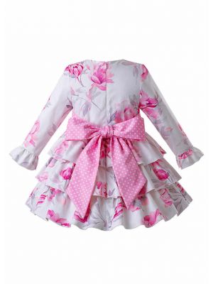 (Only 10Y)Spring Floral Party Dress