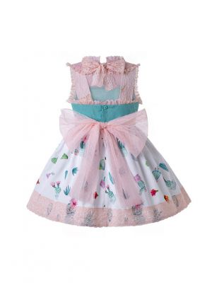 Spring & Summer Printed Lolita Princess Boutique Dress + Hand Headband