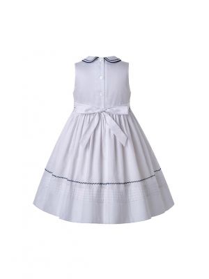 Spring & Summer Boutique White Ruffled Smoked Dress