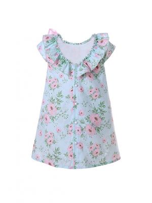 New Floral Girl Sisters Matching Dress + Free Headband