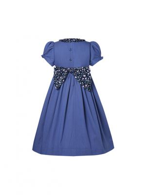 2022 New Arrival Puff Sleeve Girls Smocked Dress