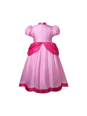 Girls  Peach Long Dress Princess Costume