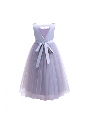 Girls Floral Scoop Back Party Dresses 4-13 Years