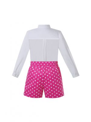 Summer Boys Pink Dots Outfit Set