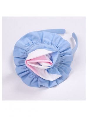 Flower Design Blue Headband